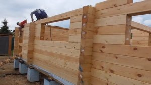 Собираем дом из профилированного бруса-конструктора от Лестэк