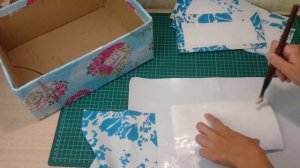 Декорирование коробки тканью. Как обтянуть коробку тканью.