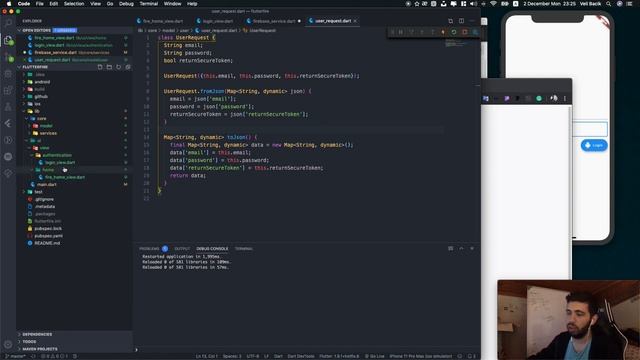 Flutter Firebase - Rest Custom Sign In смотреть онлайн