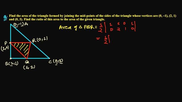 Area of Triangle in Coordinate Geometry Showing in Ratios Question смотреть онлайн