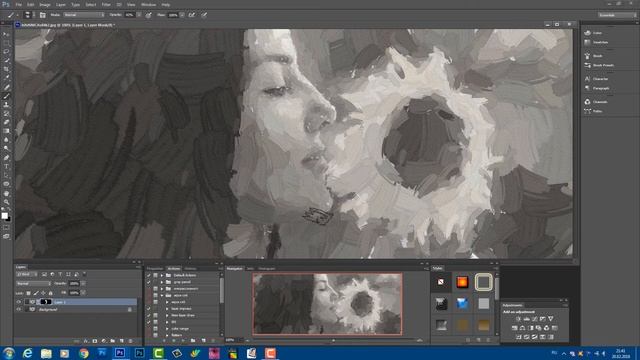 АРТ студия для Фотошоп Трюки с цветом Монохром смотреть онлайн