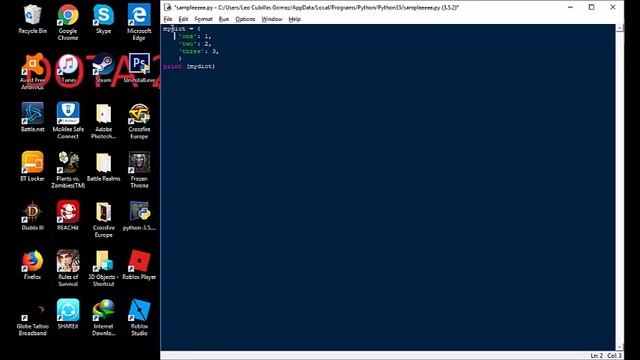 PYTHON 3 Tutorial: Dictionary смотреть онлайн