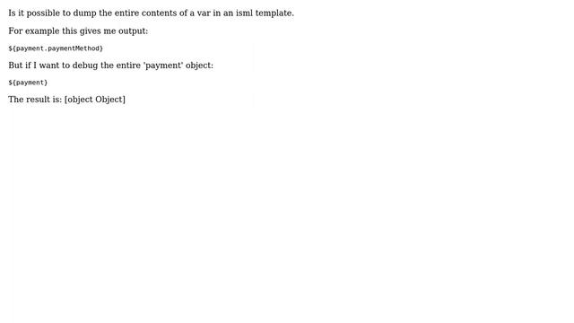 Salesforce: Debugging object in isml смотреть онлайн
