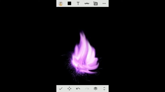 Рисую фиолетовый огонь в наброске? смотреть онлайн