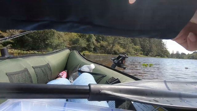 Testing Sevylor Coleman Colorado 2-Person Inflatable Fishing Kayak. Coffenbury Lake - Oregon. смотреть онлайн
