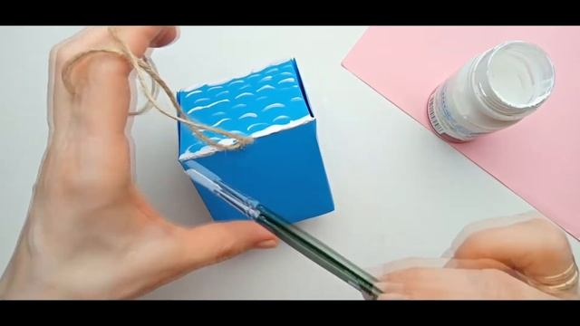 Объемный домик из бумаги на Новый год