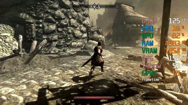 AMD Radeon RX 5500 XT -- Intel Core i5-10600KF -- The Elder Scrolls V Skyrim FPS Test смотреть онлайн