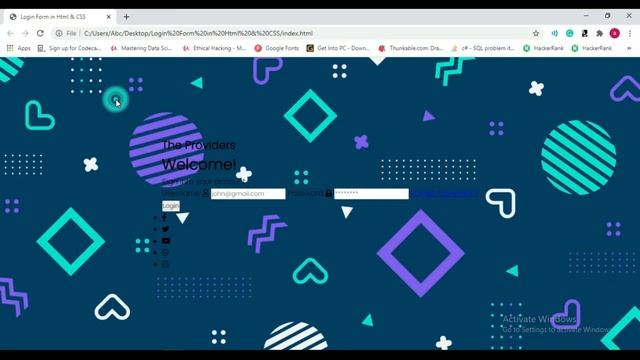 How to Design a Login Form using only Html and CSS in 2021 | Create Login Form in Html & CSS смотреть онлайн