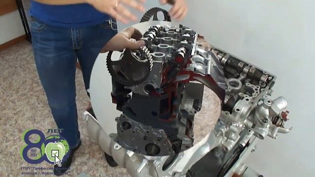Общие сведения о двигателе внутреннего сгорания. Устройство КШМ и ГРМ. смотреть онлайн