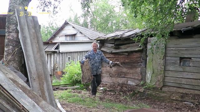 Разбираю старую БАНЮ,ДЕНЬ ВТОРОЙ, Часть - 2,Снимаю верхний слой,Стекловата смотреть онлайн