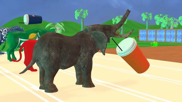 G Games Crossing Fountain Transformation | Football Kick | with Loin - Elephant - Bear - Tyranno-14 смотреть онлайн