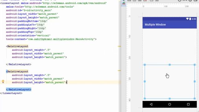 How to Use Split Layout in Android App - Android Studio 2.2.2 Tutorial смотреть онлайн