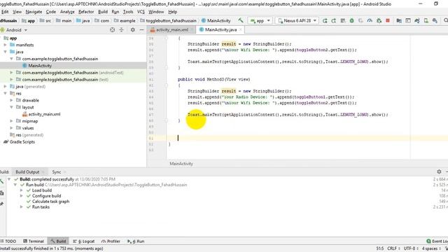 Tutorial 16: Switch Toggle Button in Android Studio | Toggle Button vs Switch Button in Android смотреть онлайн