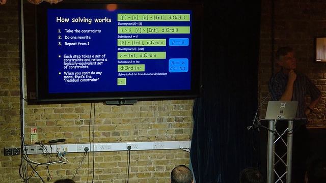 Type inference as constraint solving: how GHC’s type inference engine actually works - SPJ смотреть онлайн