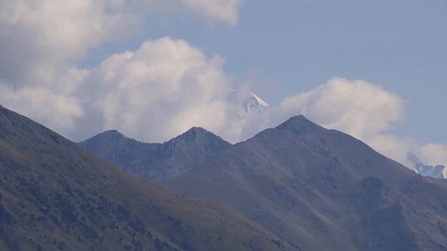 Kazakhstan. Nature. Mountains. Гора Белуха. Вид с озера Язевое. ВКО. Казахстан. смотреть онлайн