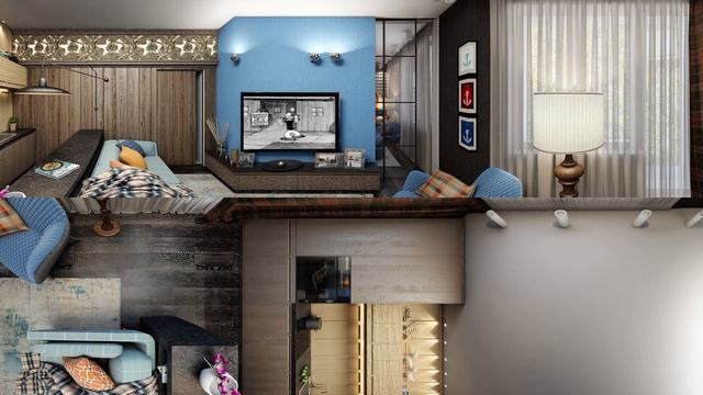 Интерактивная панорама интерьера / Interactive panoram of interior смотреть онлайн