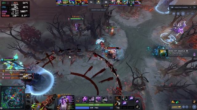 Play Dota2 by Quadro P2200 in ubuntu 21.04 смотреть онлайн
