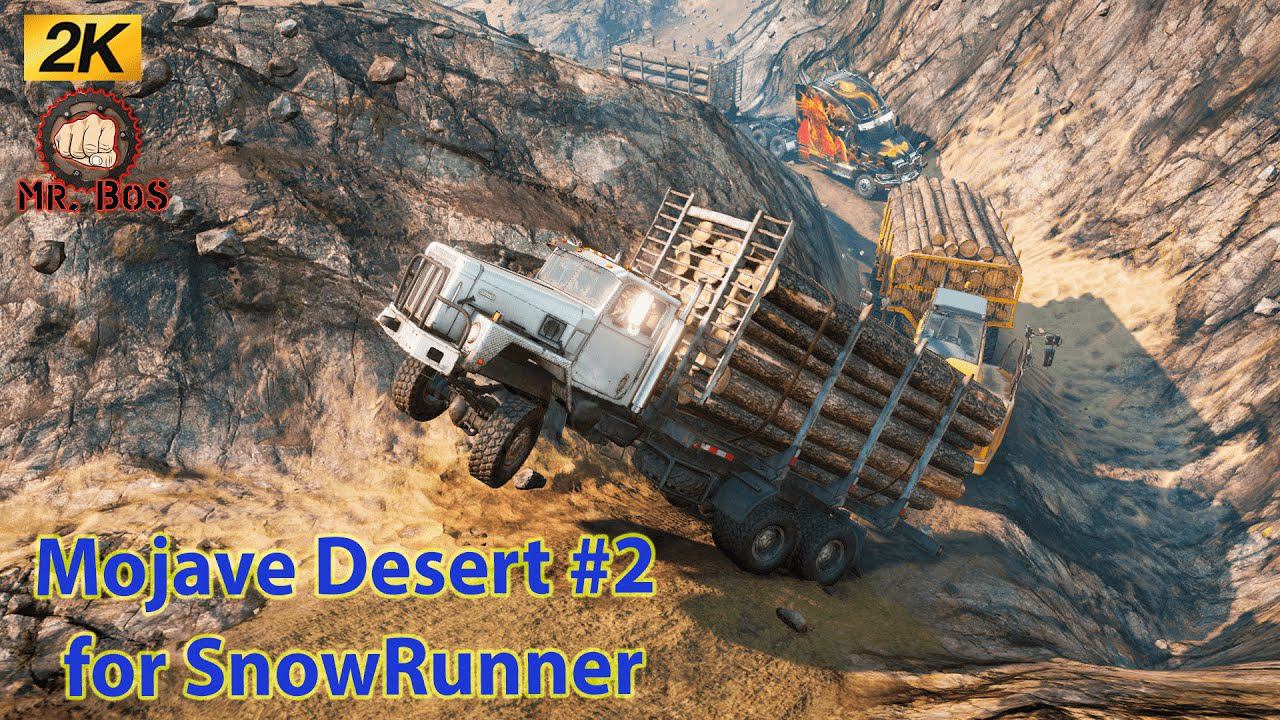 Пустынные приключения в Сноуранер 2! Mojave Desert For SnowRunner