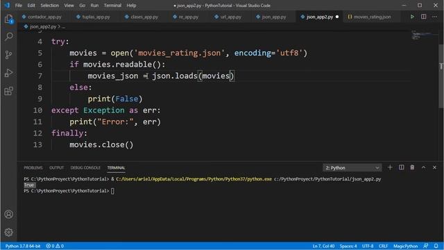Python Básico 33 - Archivos JSON смотреть онлайн