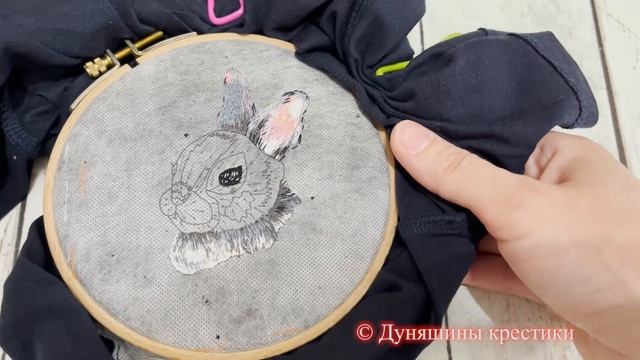 Вышивка на одежде гладью от начала до конца Panna - Зайчонок JK-2277 (много стенаний) смотреть онлайн