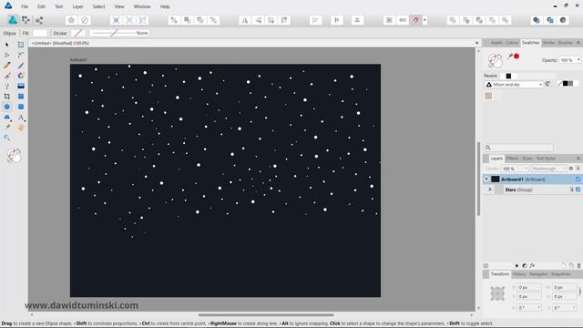 Modern Flat Design Moon Tutorial in Affinity Designer смотреть онлайн