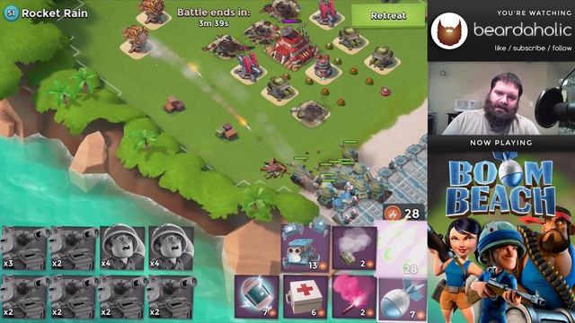 Boom Beach NPC - Rocket Rain level 51 смотреть онлайн