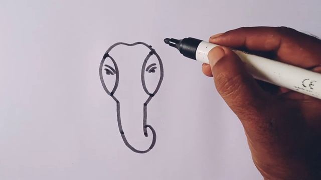 How to draw elephant face / elephant face drawing from 6 dots /simple elephant (head) face' drawing смотреть онлайн