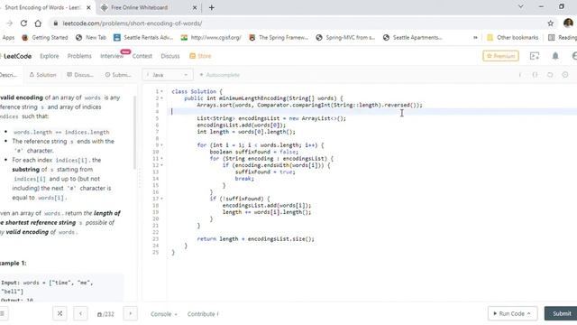 LeetCode 820 Short Encoding of Words - Java Solution With Sorting & ArrayList смотреть онлайн