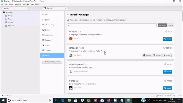 how to run r code in atom editor смотреть онлайн