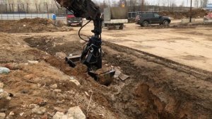 Грейферный ковш с свободным поворотом