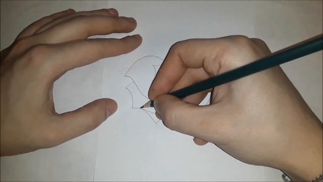 Рисуем розу в форме сердца вместе! Как нарисовать розу? Как нарисовать сердечко? #drawings смотреть онлайн