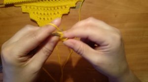 Вязание. Шаль-Основа/ Косынка спицами простыми зубчиками