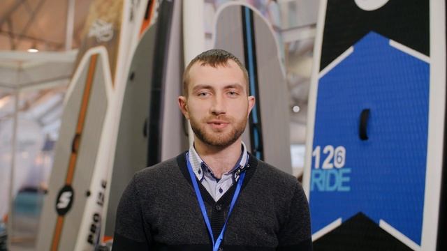 STORM LINE SUP - надувные доски для САП серфинга на выставке DIVE SHOW смотреть онлайн