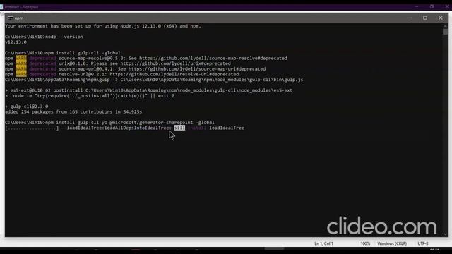 Lesson3-Install gulp, yo and generator-sharepoint- SpFx 1000 Videos смотреть онлайн