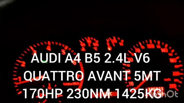 AUDI A4 B5 2.8 QUATTRO AVANT 5MT VS AUDI A4 B5 2.4 QUATTRO AVANT 5MT 0-100KMH смотреть онлайн