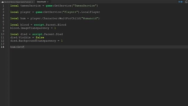 Death GUI & Low Health Blood Splash GUI in Roblox Studio смотреть онлайн