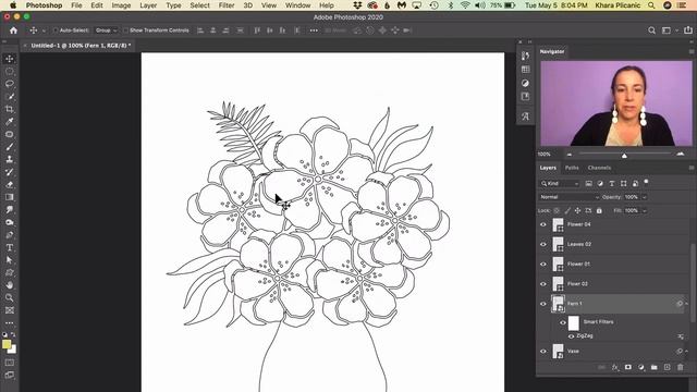 Create a Watercolor Floral Bouquet in Photoshop смотреть онлайн