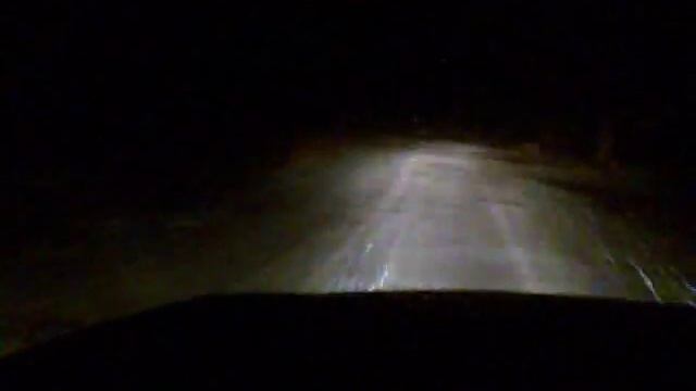 Daewoo Nexia offroad - winter night. смотреть онлайн
