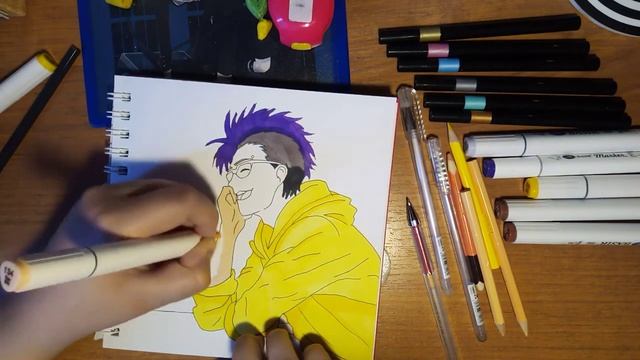 #draw #drawing #sketch РИСУЮ В СКЕТЧБУКЕ. |аниме "Банановая рыба"| смотреть онлайн
