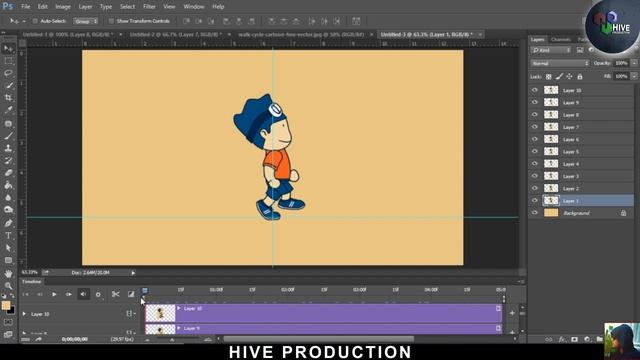 Character Walk Cycle | Adobe Photoshop смотреть онлайн