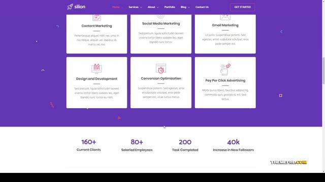 Silion - Digital Marketing WordPress Theme social media studio Easy Create Website смотреть онлайн