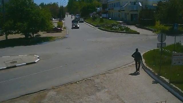 Перекрёсток в Щёлкино, 10.05.2014 - time-lapse с камеры 2 смотреть онлайн