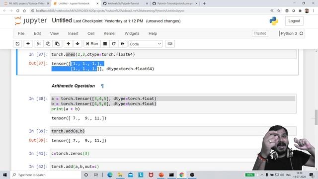 Pytorch Tutorial 2-Understanding Of Tensors Using Pytorch смотреть онлайн