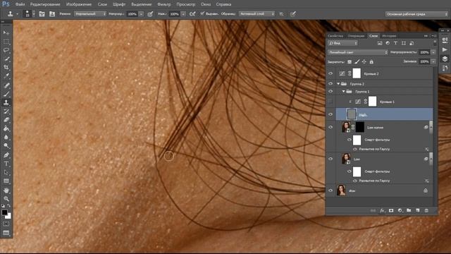 High-End Beauty Retouching Tutorial. Frequency Separation and Dodge&Burn Technique in Photoshop смотреть онлайн
