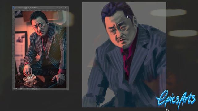 DonLee, Ma Dong Seok, Gangster, SpeedPaint