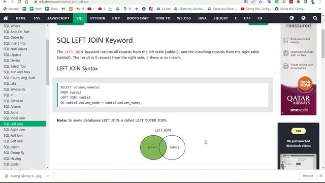 Học SQL 25. Hiểu rõ các câu lệnh INNER JOIN, LEFT JOIN, RIGHT JOIN trong SQL смотреть онлайн
