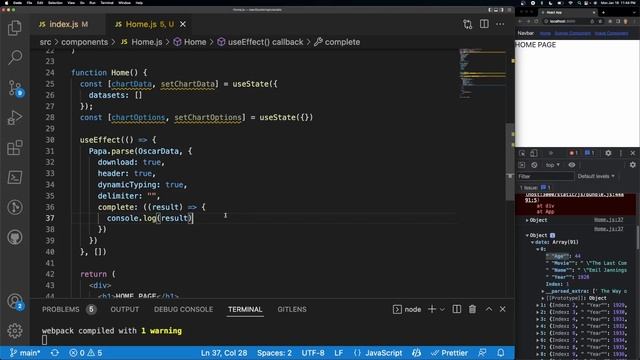 Display CSV Data in a Chart In ReactJS | ChartJS And PapaParse смотреть онлайн