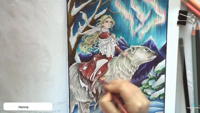 East of the Sun and West of the Moon. Coloring in 'Fairy tales' Part 3 / Раскраска-антистресс смотреть онлайн