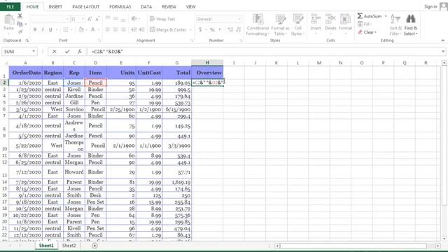 How to merge two columns in Excel | combine text from two or more cells into one cell смотреть онлайн