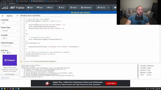 How to Tame the 'async void' Nightmare in C# смотреть онлайн
